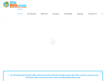 Tablet Screenshot of littlebigmindspreschool.com